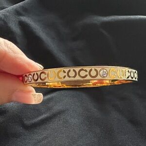 Coach Gold and Silver Horseshoe Bracelet